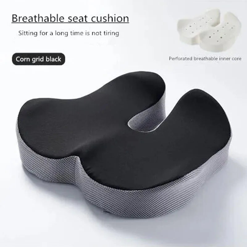 Zeby Rebound Memory Foam Office Chair Cushion Woman Tailbone Pelvis Orthopedic Medical Lady Seat Cushion Beautiful Buttocks Pad