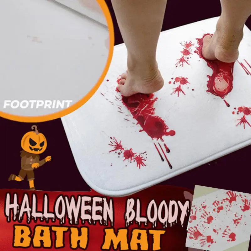 New Style Horrible Floor Mat Halloween Color Changing Carpet Bath Mat That Will Change Color Turns Red in Water Foot Pad