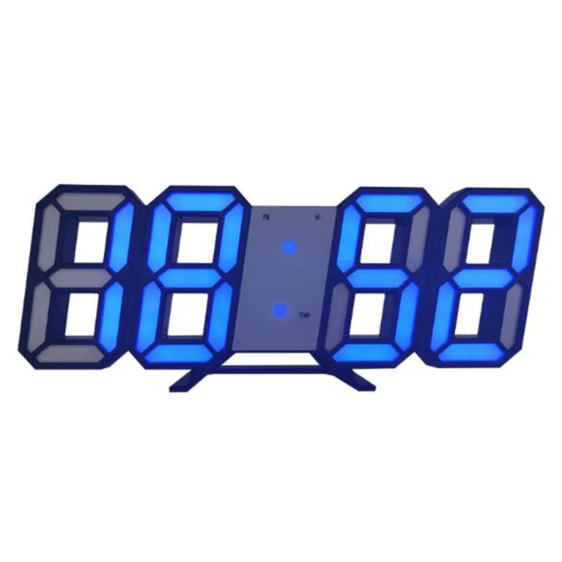 Modern Design 3D Large Wall Clock LED Digital USB Electronic Clocks on the Wall Luminous Alarm Table Clock Desktop Home Decor