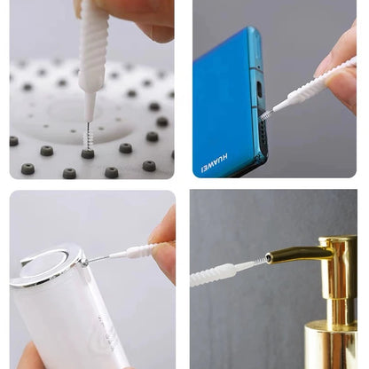 Micro Nylon Brush Cleaning Shower Head Keyboard Mobile Phone Tiny Hole Dust Remove Blocked Cleaner Mini Pore Gap Brushes Tools