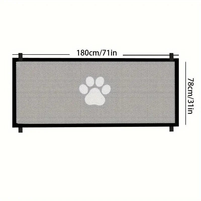 Portable Pet Barrier Fences Portable Folding Breathable Mesh Dog Gate Pet Separation Guard Isolated Fence Dogs Baby Safety Fence