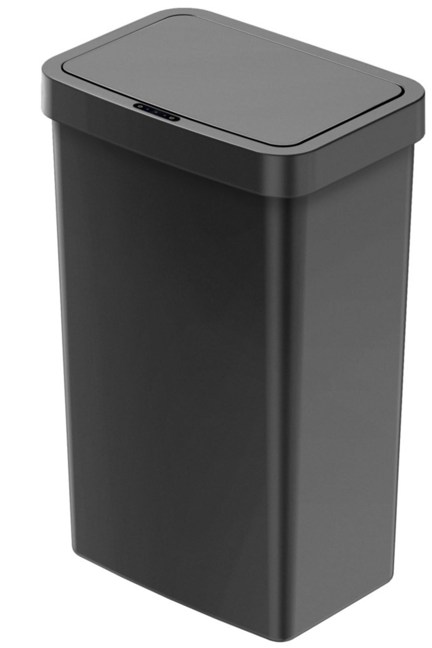 13.2 Gallon Kitchen Trash Can, Plastic Motion Sensor Kitchen Trash Can, Black